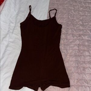 Fashion Nova Chocolate Brown Romper